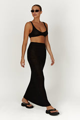 Mary Knit Bralette - Black