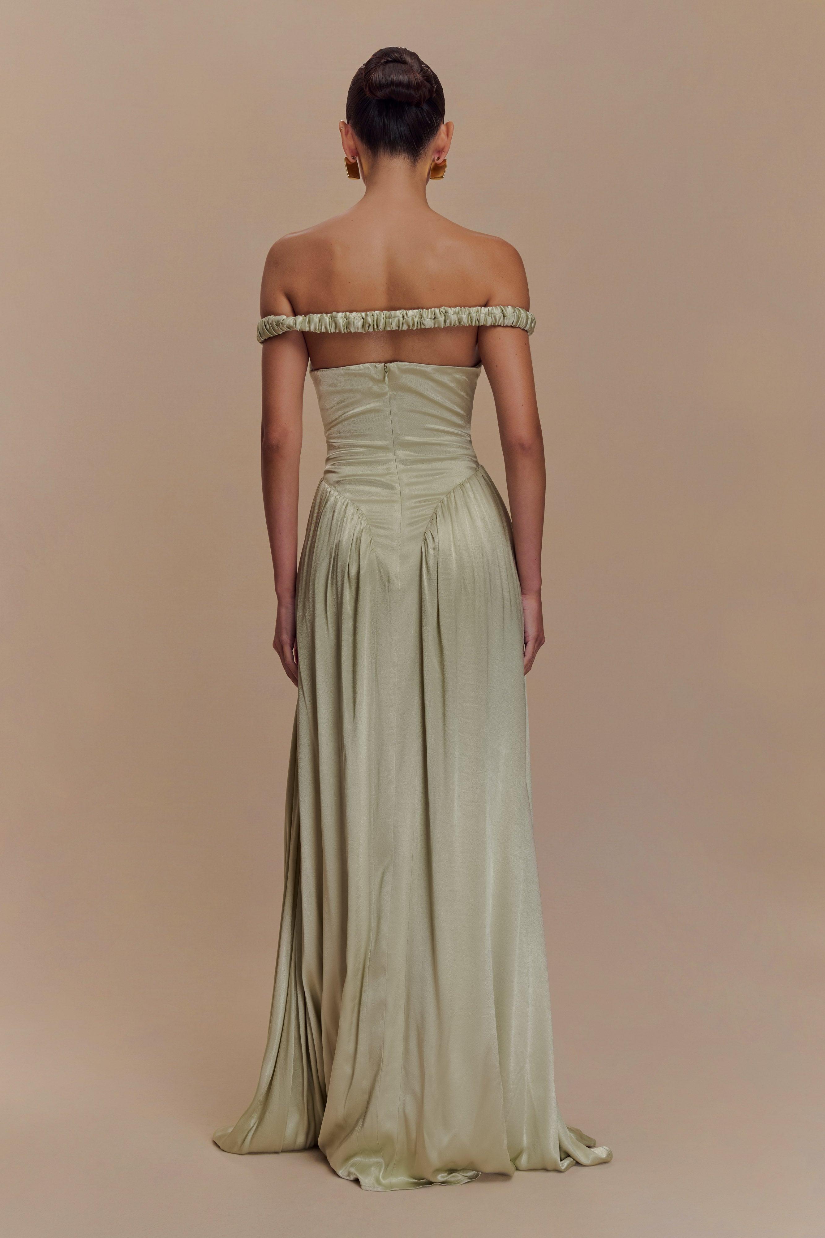 Coco Dropped Waist Maxi Dress - Sage