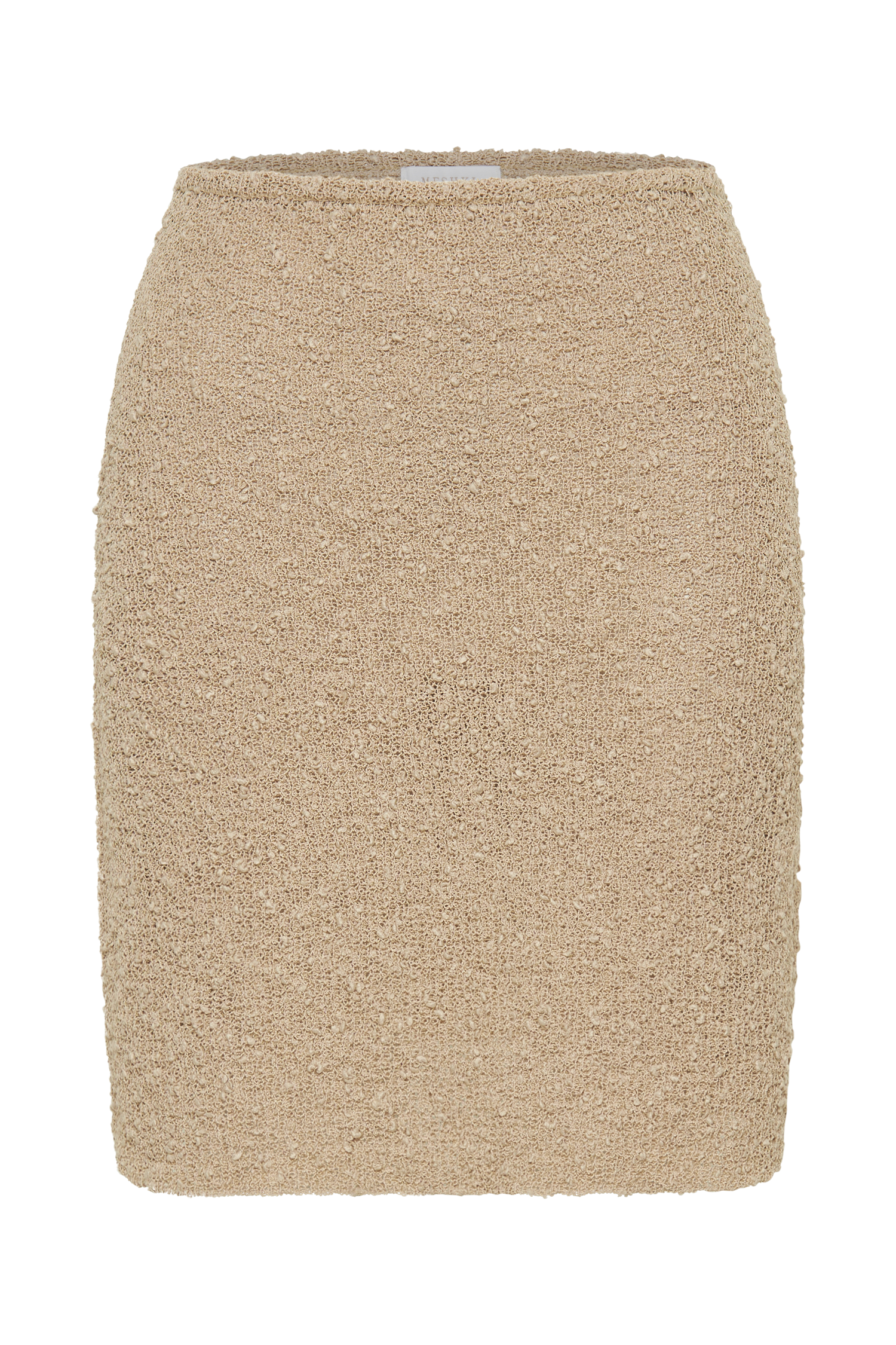 Irma Strapless Boucle Top - Wheat