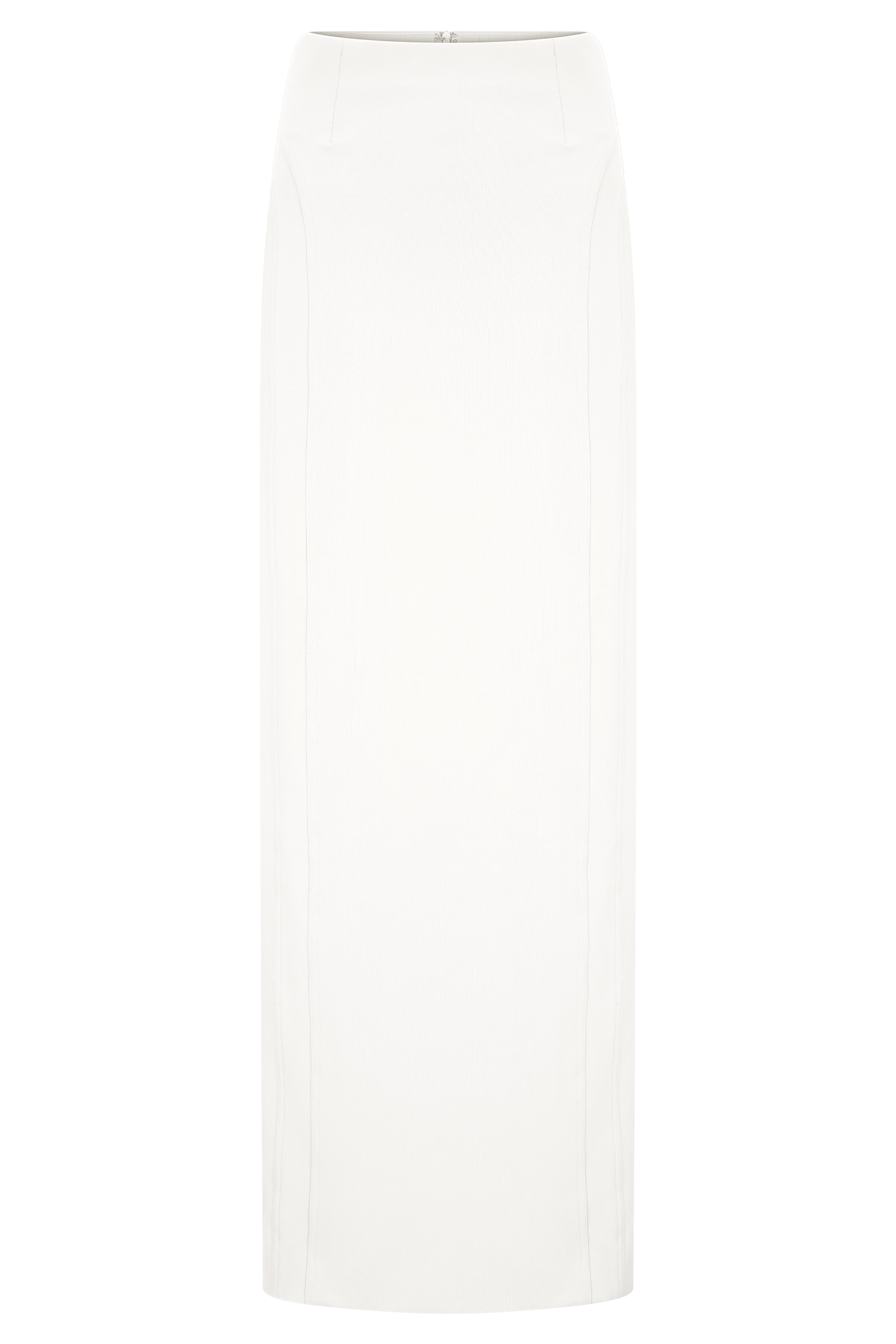 Alma High Waist Maxi Skirt - White