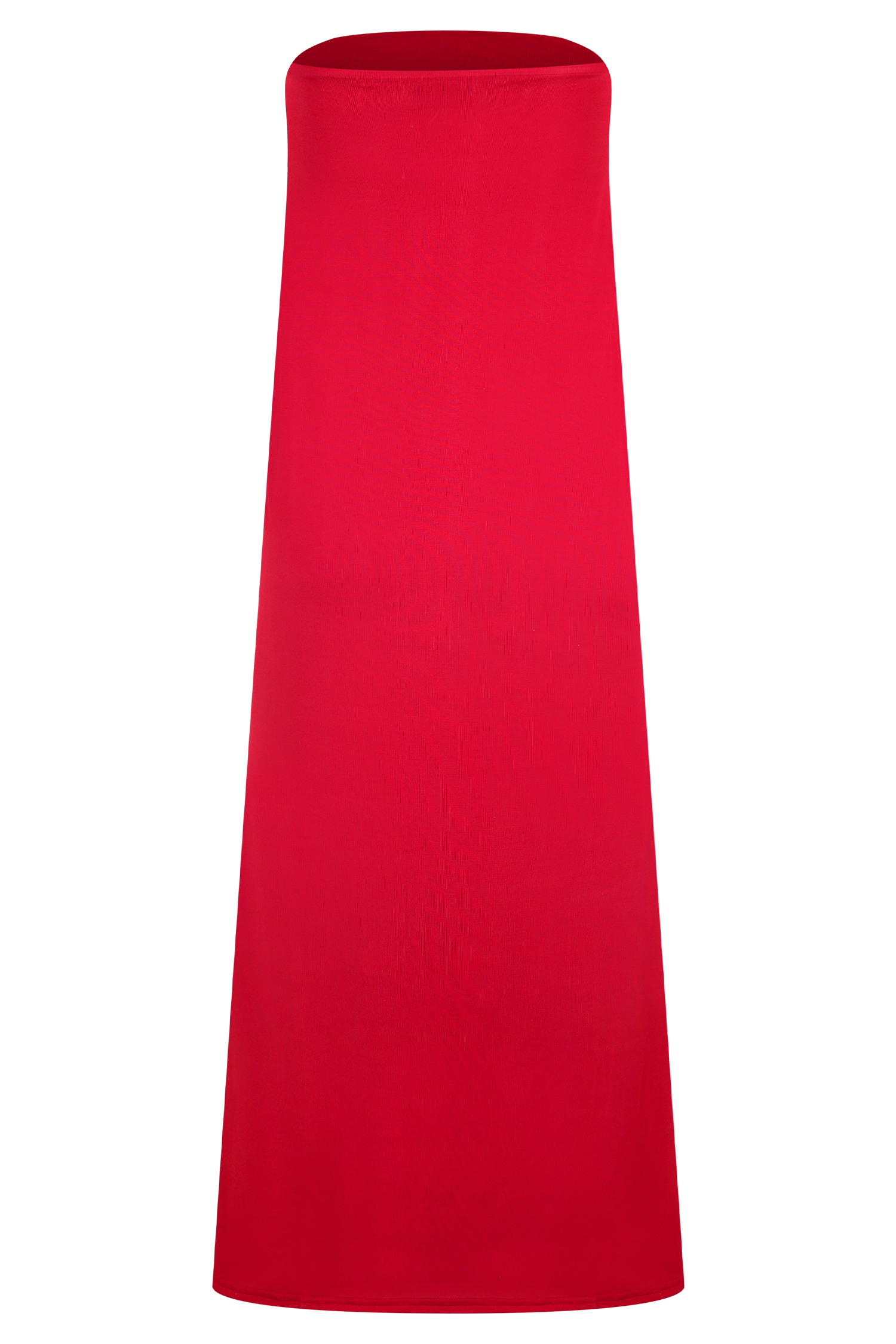 Bruna Slinky Fishtail Maxi Skirt - Red